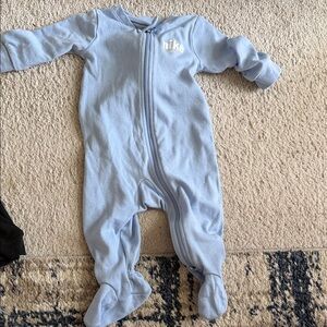 Nike Light Blue Kids Footed One Piece